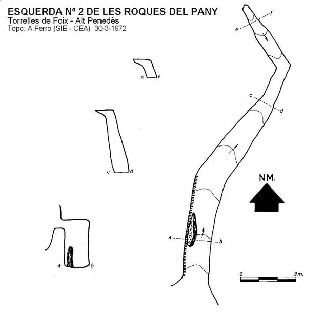 Topographie de ROQUES DEL PANY, ESQUERDA Nº2 DE LES (1 sur 1)