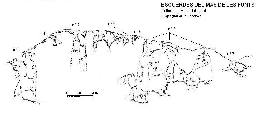 Topographie de MAS DE LES FONTS, ESQUERDA Nº 4 DEL (1 sur 3)