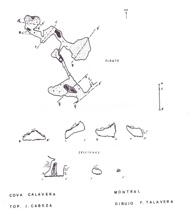 Topografía de CALAVERA, COVA DE LA (1 de 1)