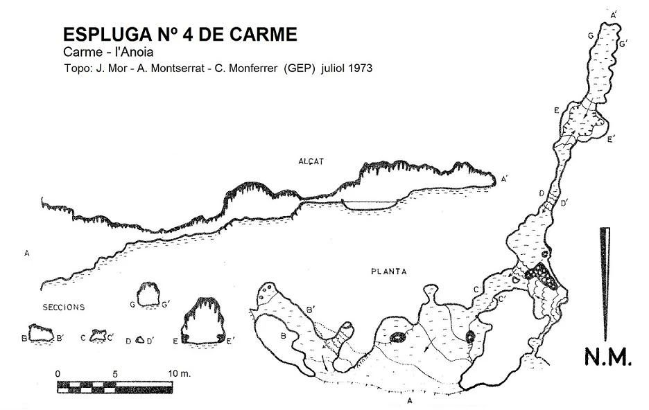 Topographie de TEMPLE, COVA DEL (2 sur 3)