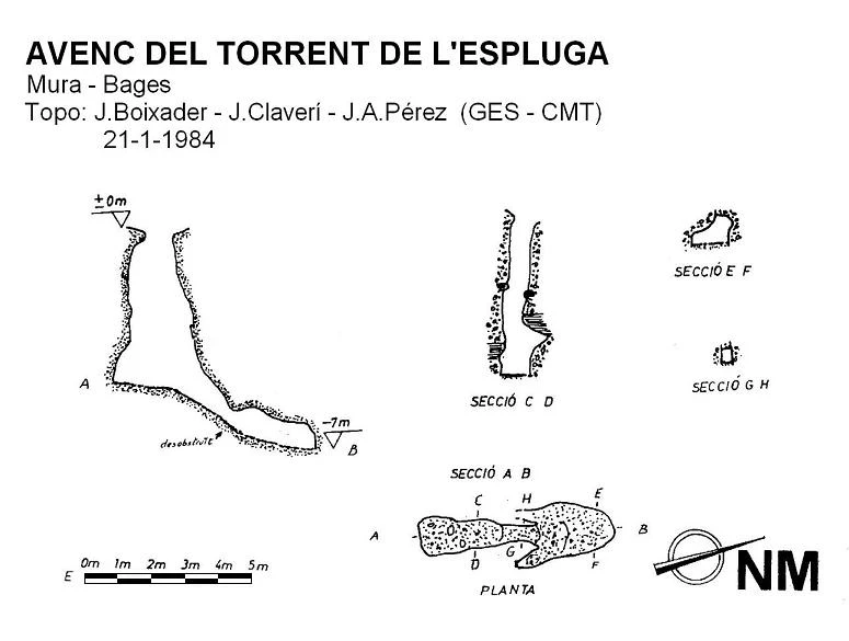 Survey of TORRENT DE L'ESPLUGA, AVENC DEL (1 of 1)