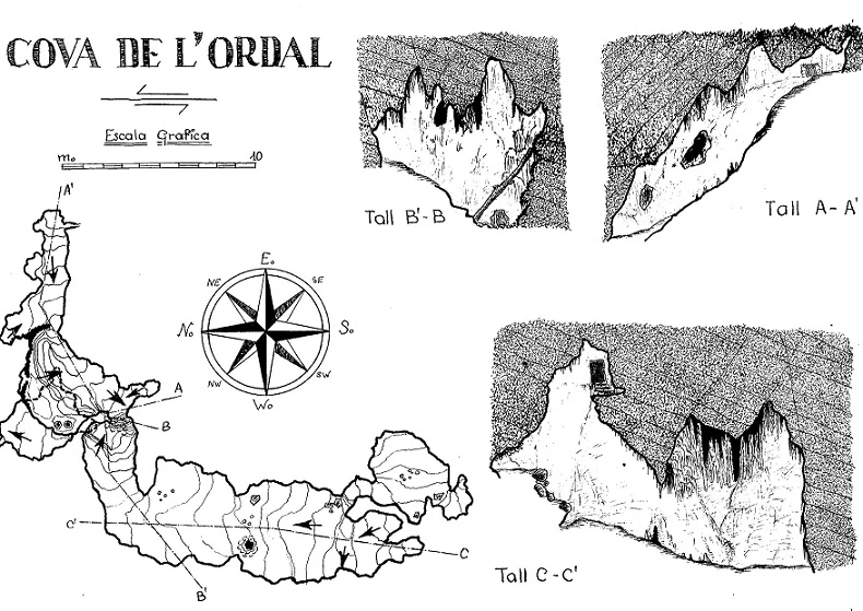 Topographie de ORDAL, COVA-AVENC D' (1 sur 2)