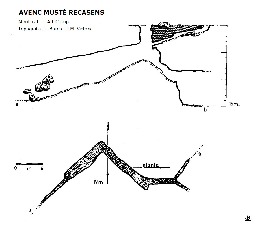 Topografia de MUSTÉ RECASENS, AVENC (1 de 1)