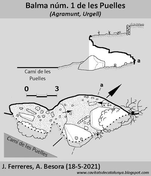 Topographie de PUELLES, BALMES DE LES (1 sur 2)