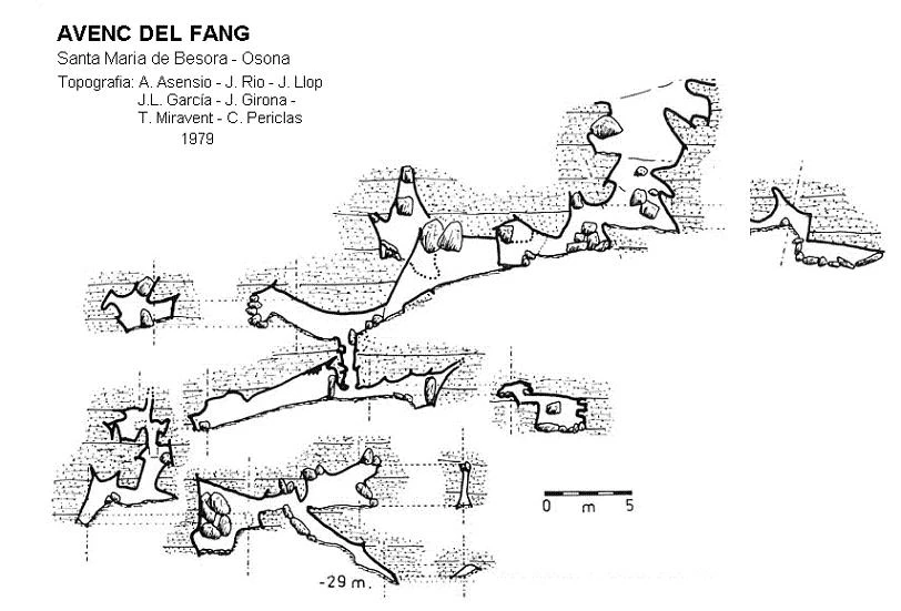 Topografía de FANG, AVENC DEL (1 de 2)
