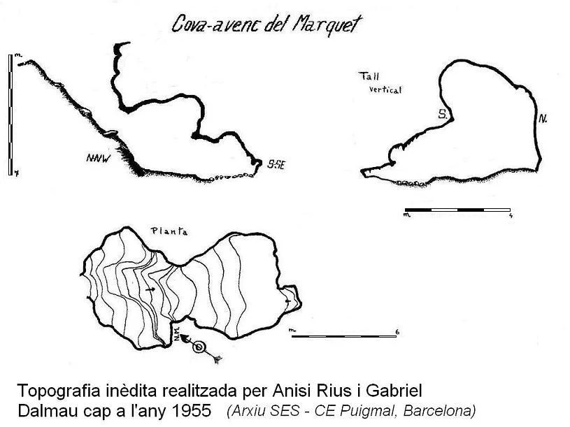 Topografia de MARQUET DE LA ROCA, COVA-AVENC DEL (1 de 1)