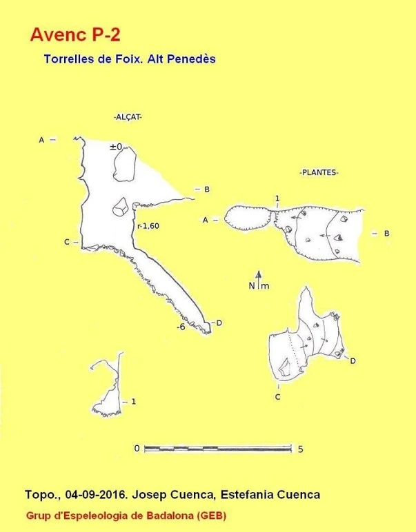 Topographie de PUIG PEDREGÓS, AVENC PETIT DEL (1 sur 1)