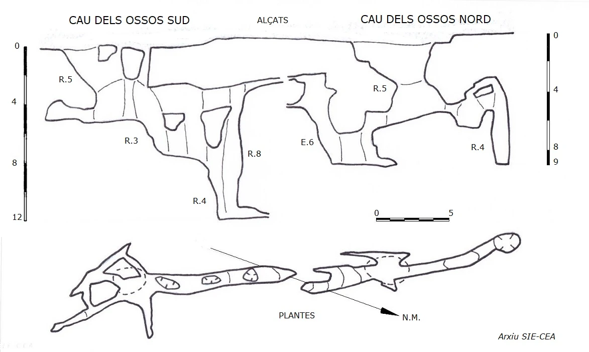 Topographie de OSSOS NORD, CAU DELS (1 sur 1)