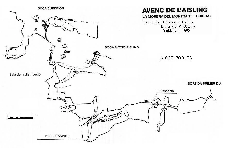 Topografía de AISLING, AVENC DE L' (2 de 3)