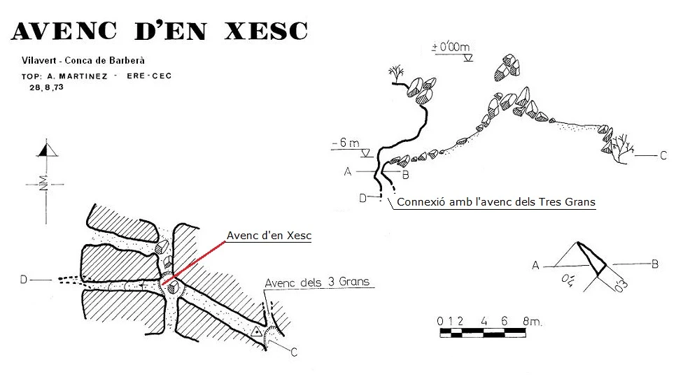 Topographie de TRES GRANS - XESC, AVENCS DELS (1 sur 2)