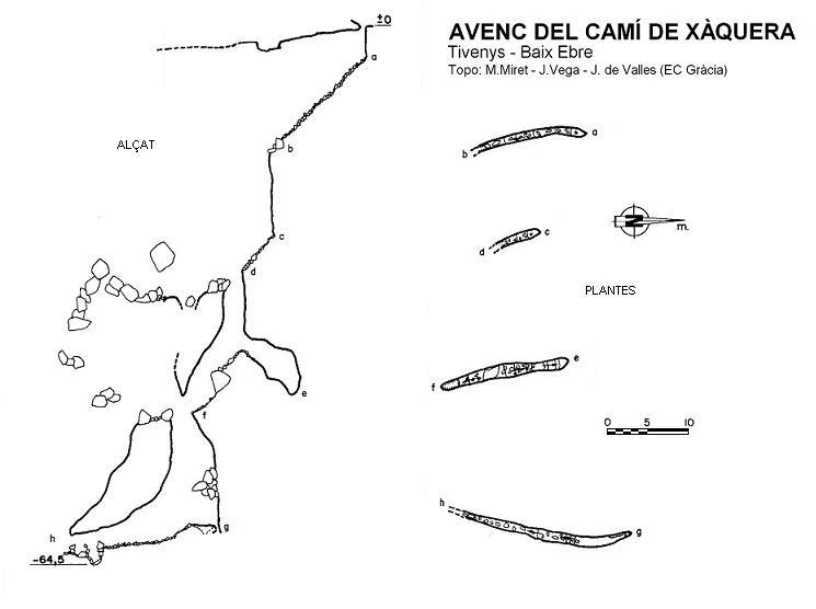 Survey of CAMÍ DE XÀQUERA, AVENC DEL (1 of 3)