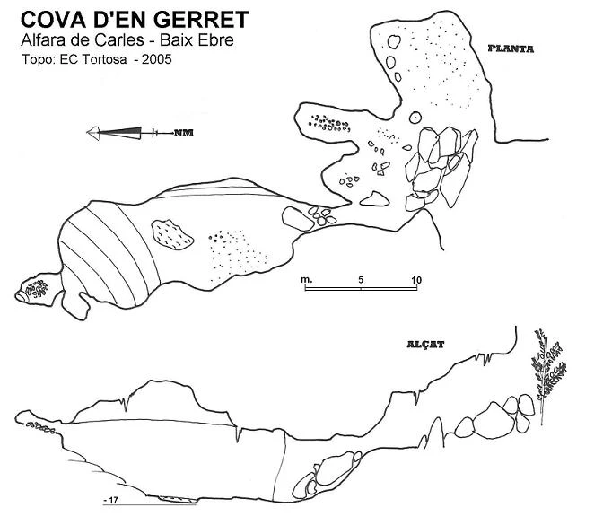 Topografía de GERRET, COVA D'EN (1 de 1)