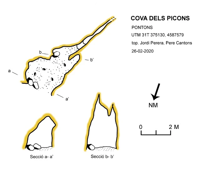 Topographie de PICONS, COVA DELS (1 sur 1)
