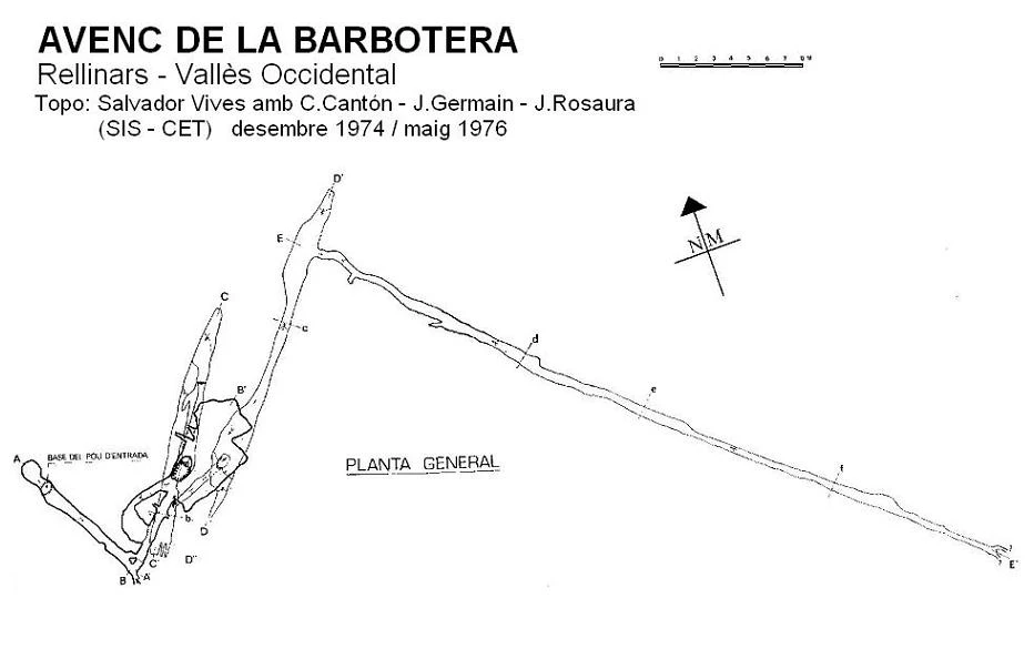 Topografía de BARBOTERA, AVENC DE LA (1 de 2)