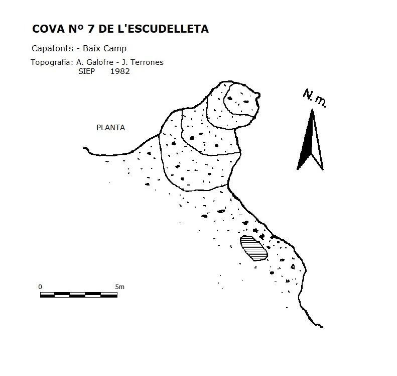 Topographie de ESCUDELLETA, COVA Nº7 DE L' (1 sur 1)
