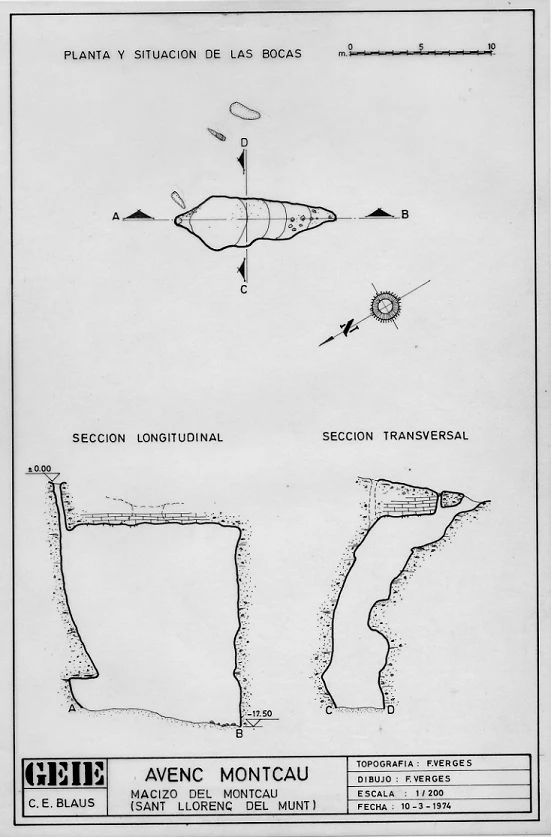 Topographie de MONTCAU, AVENC DEL (2 sur 2)