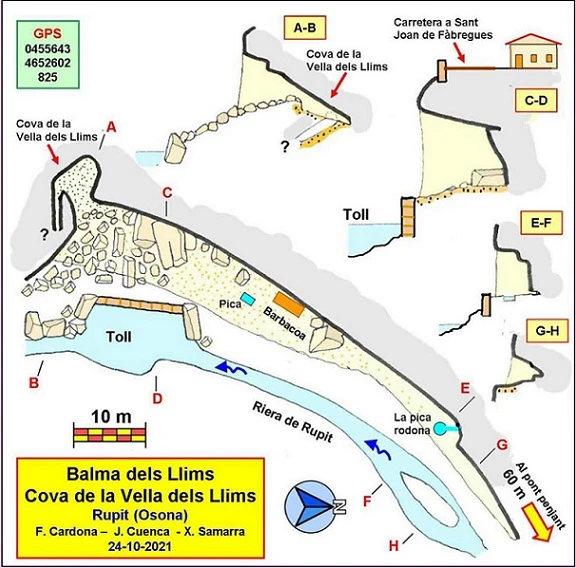Topographie de LLIMS, BALMA DELS (1 sur 1)