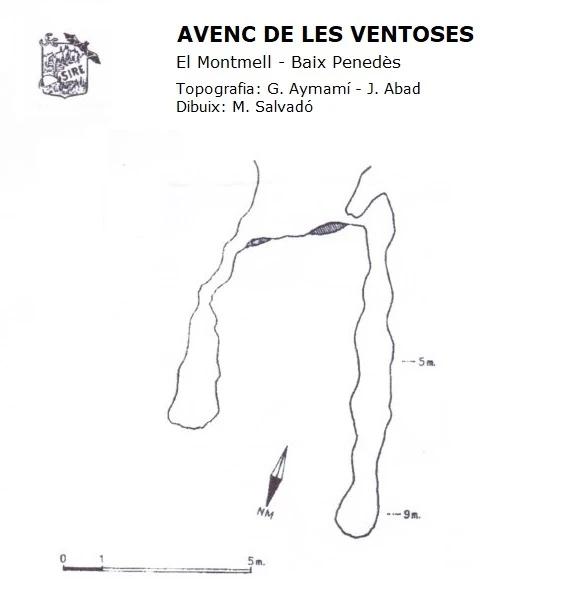 Topografía de VENTOSES, AVENC DE LES (1 de 2)