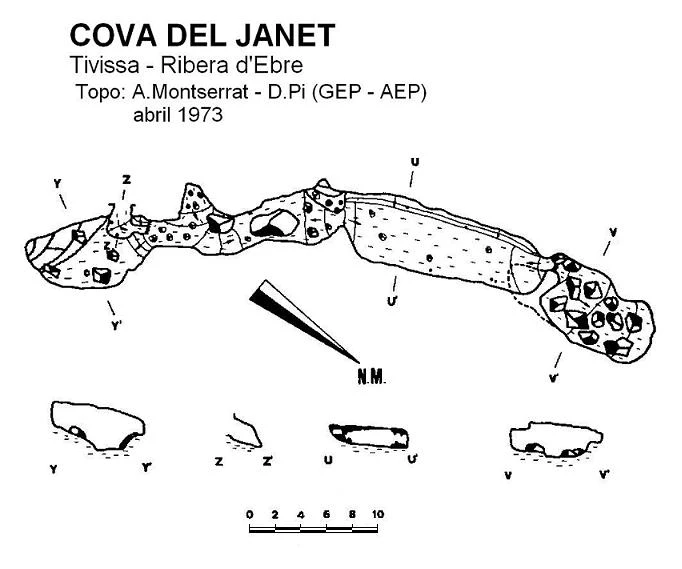 Topografía de JANET, COVA DEL (2 de 2)