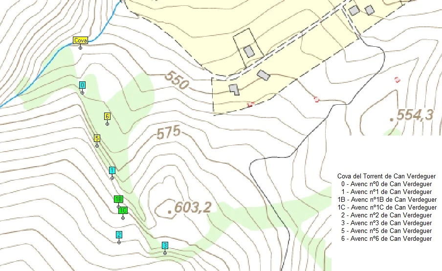 Topografia de TORRENT DE CAN VERDEGUER, COVA DEL (1 de 1)