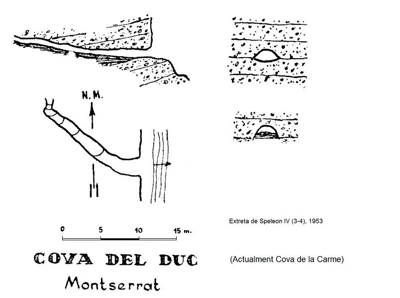 Topographie de CARME, COVA DE LA (1 sur 2)