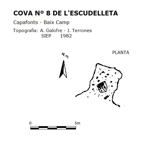 Topografia de ESCUDELLETA, COVA Nº8 DE L' (1 de 1)