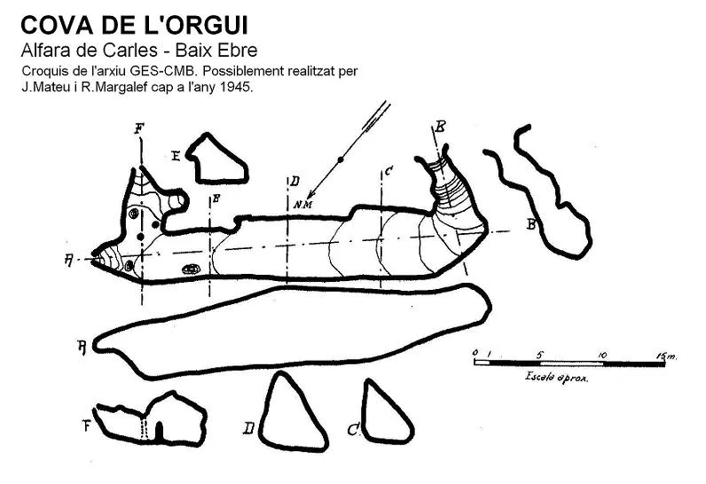 Topografía de SABARÍN, AVENC (2 de 2)