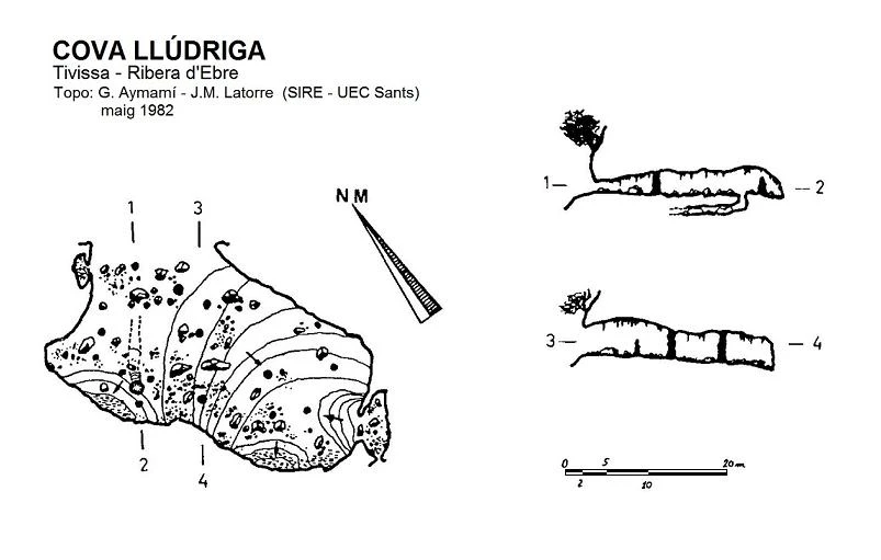 Topographie de LLÚDRIGA, COVA (1 sur 1)