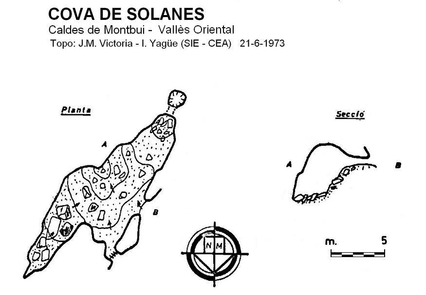 Topographie de SOLANES, COVA DE (1 sur 3)
