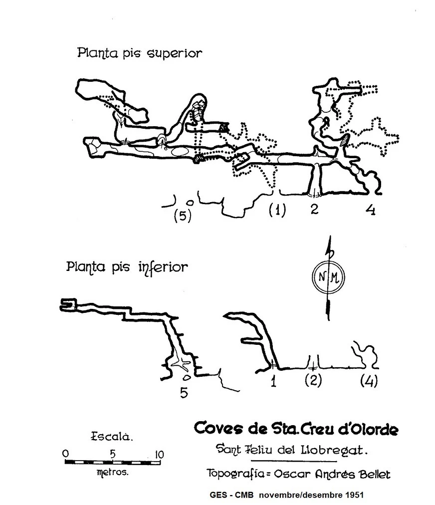 Topografia de SANTA CREU D'OLORDA, COVES DE (3 de 3)