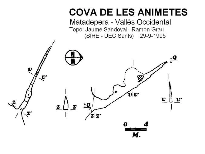 Topographie de ANIMETES, COVA DE LES (1 sur 2)