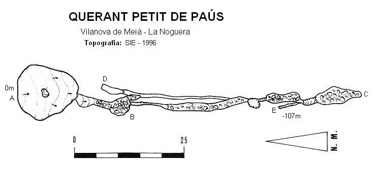 Topografia de PAÚS,  QUERANT PETIT DE (1 de 1)