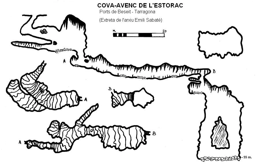 Topografia de ESTORAC, COVA-AVENC DE L' (1 de 1)