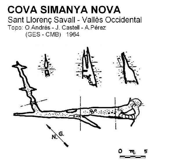Topografia de SIMANYA NOVA, COVA (1 de 2)