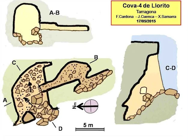 Topographie de LLORITO, COVES DEL (5 sur 5)