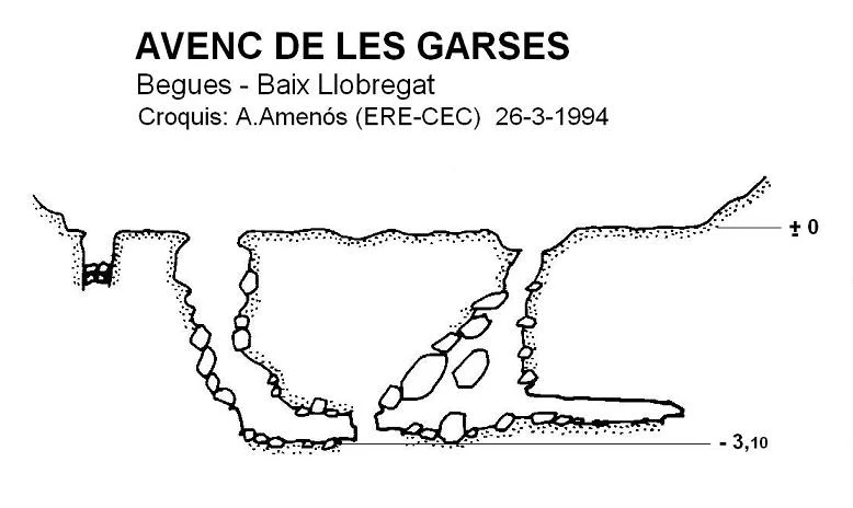 Topografia de GARSES, AVENC DE LES (1 de 2)
