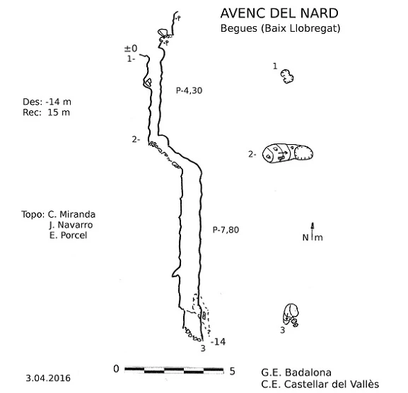 Topografía de NARD,  AVENC DEL (1 de 1)
