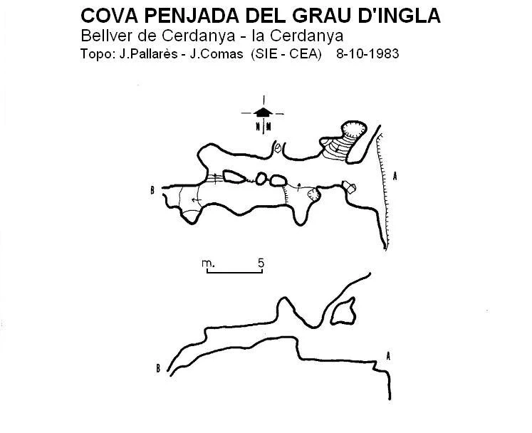 Topografia de GRAU D'INGLA, COVA PENJADA DEL (1 de 1)