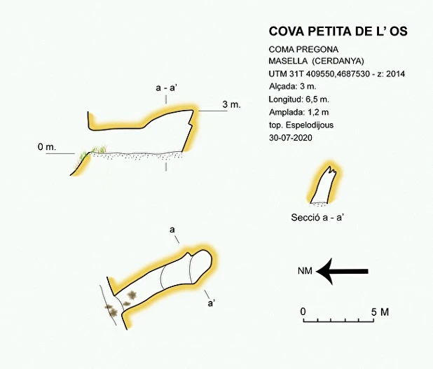 Topografia de ÓS, COVA PETITA DE L' (1 de 1)