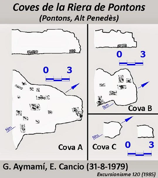 Topografia de RIERA DE PONTONS, COVES DE LA (1 de 1)