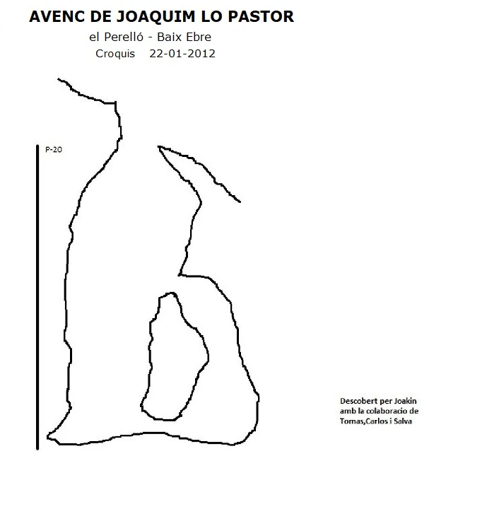Topografia de JOAQUIM LO PASTOR, AVENC DE (1 de 1)