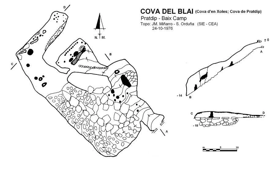 Topografia de BLAI, COVA DEL (1 de 2)