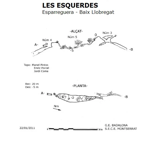 Topografia de ESQUERDES, LES (1 de 2)