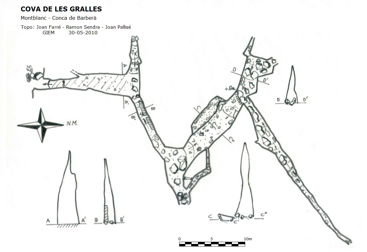 Topografía de GRALLES, COVA DE LES (1 de 1)