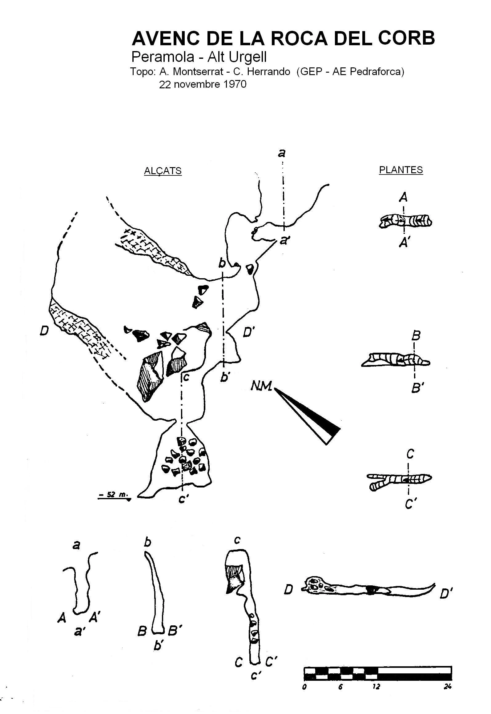 Topographie de ROCA DEL CORB, AVENC DE LA (1 sur 1)