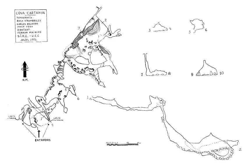Topografía de CARTANYÀ, COVA (2 de 2)