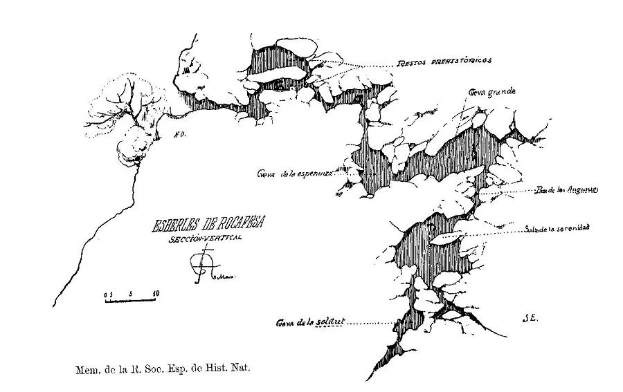 Topografía de ROCAFESA, COVA DE (2 de 3)