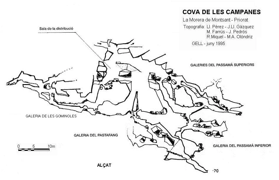 Topografia de CAMPANES, COVA DE LES (2 de 3)