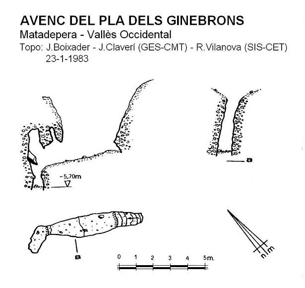 Topografía de PLA DELS GINEBRONS, AVENC DEL (1 de 1)