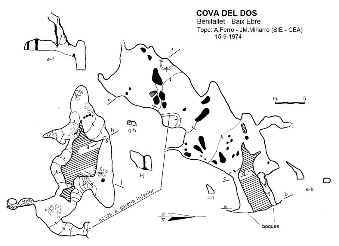 Topografia de DOS, COVA DEL (1 de 2)